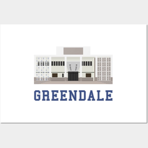 Greendale Architecture Wall Art by splode